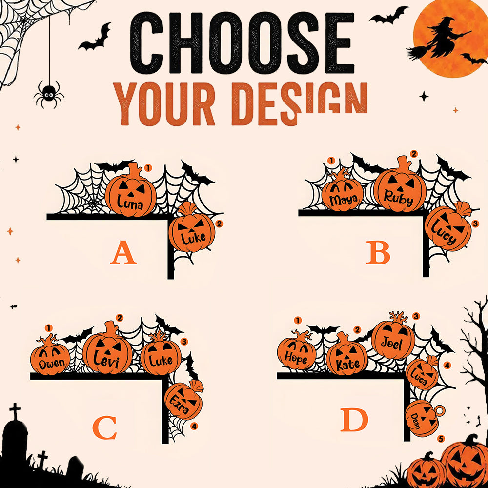🎃Personalized Halloween Door Corner Decoration Family Name Sign | MNHalloween13