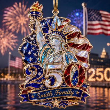 🗽Hologram Statue of Liberty 250 Ornament - Personalized Custom Shape Acrylic Ornament