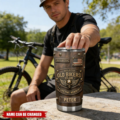 🏍️Old Biker Club - Personalized Biker Tumbler