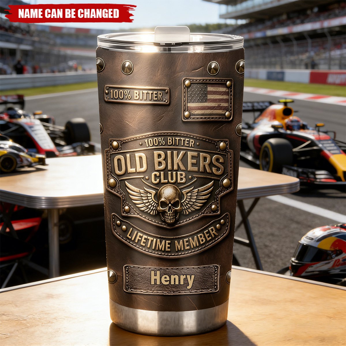 🏍️Old Biker Club - Personalized Biker Tumbler