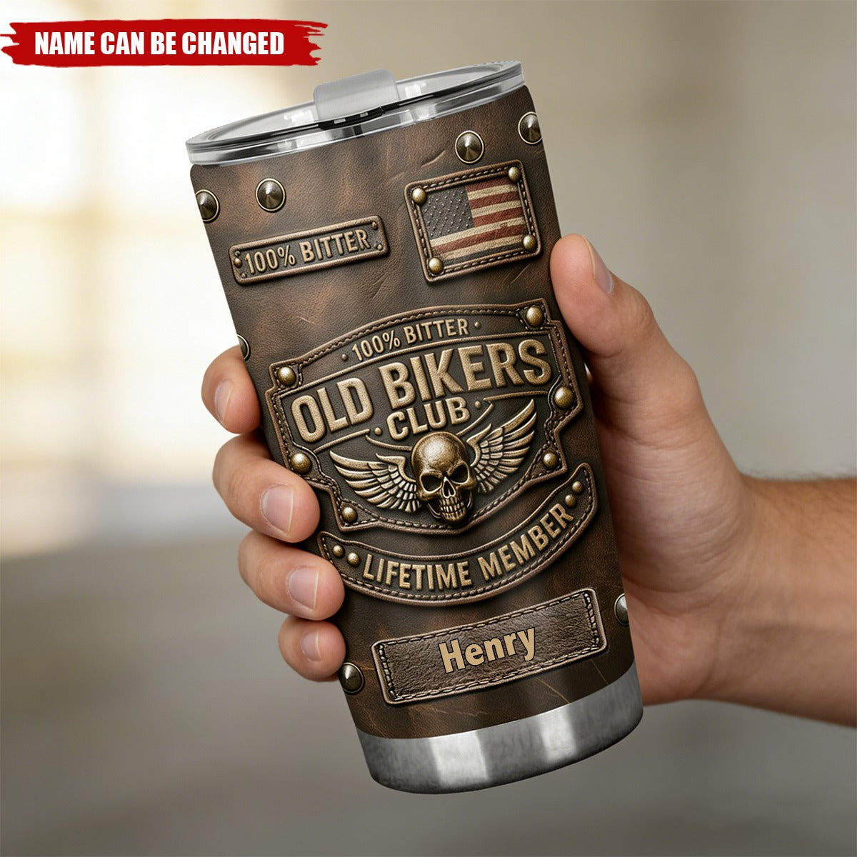 🏍️Old Biker Club - Personalized Biker Tumbler