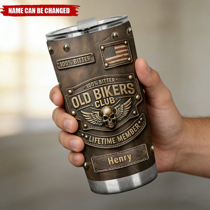 🏍️Old Biker Club - Personalized Biker Tumbler