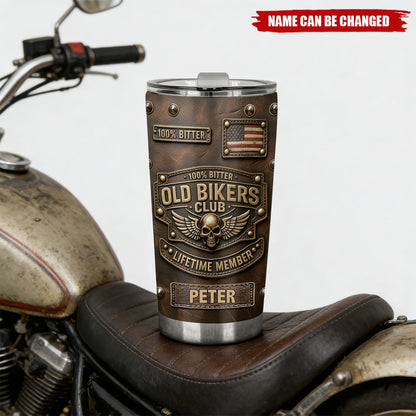 🏍️Old Biker Club - Personalized Biker Tumbler