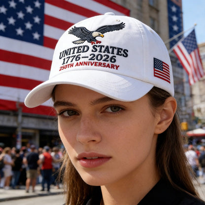 🧢US 250th Anniversary Retro Cotton Custom Cap