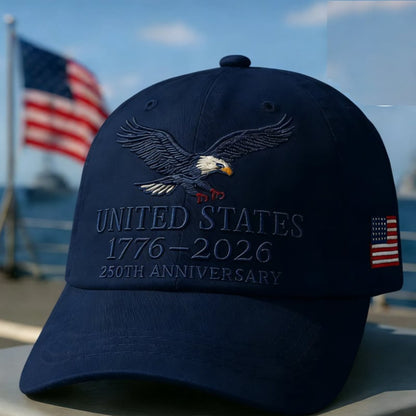 🧢US 250th Anniversary Retro Cotton Custom Cap
