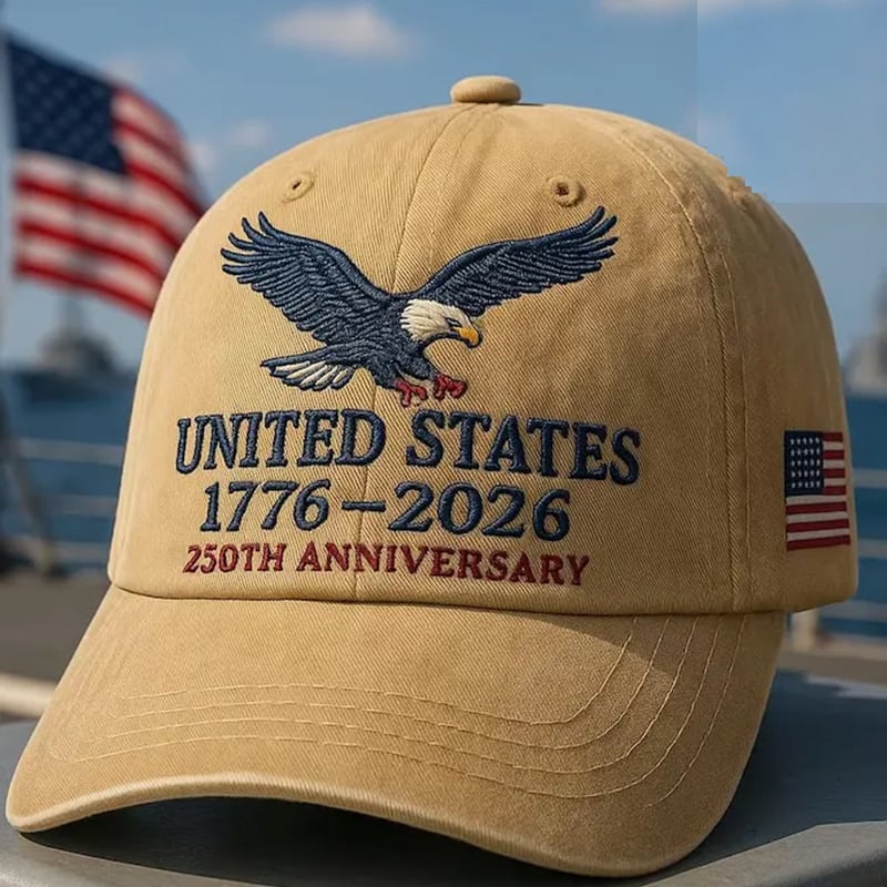 🧢US 250th Anniversary Retro Cotton Custom Cap