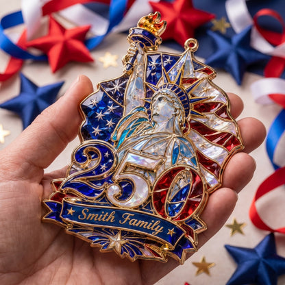 🗽Hologram Statue of Liberty 250 Ornament - Personalized Custom Shape Acrylic Ornament