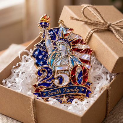 🗽Hologram Statue of Liberty 250 Ornament - Personalized Custom Shape Acrylic Ornament