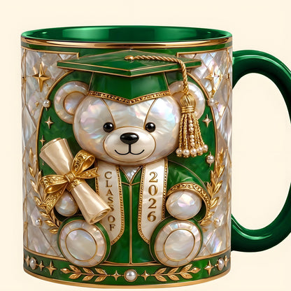 Lovely Bear 3D Effect Coffee Mug - Personalized Graduation Gift