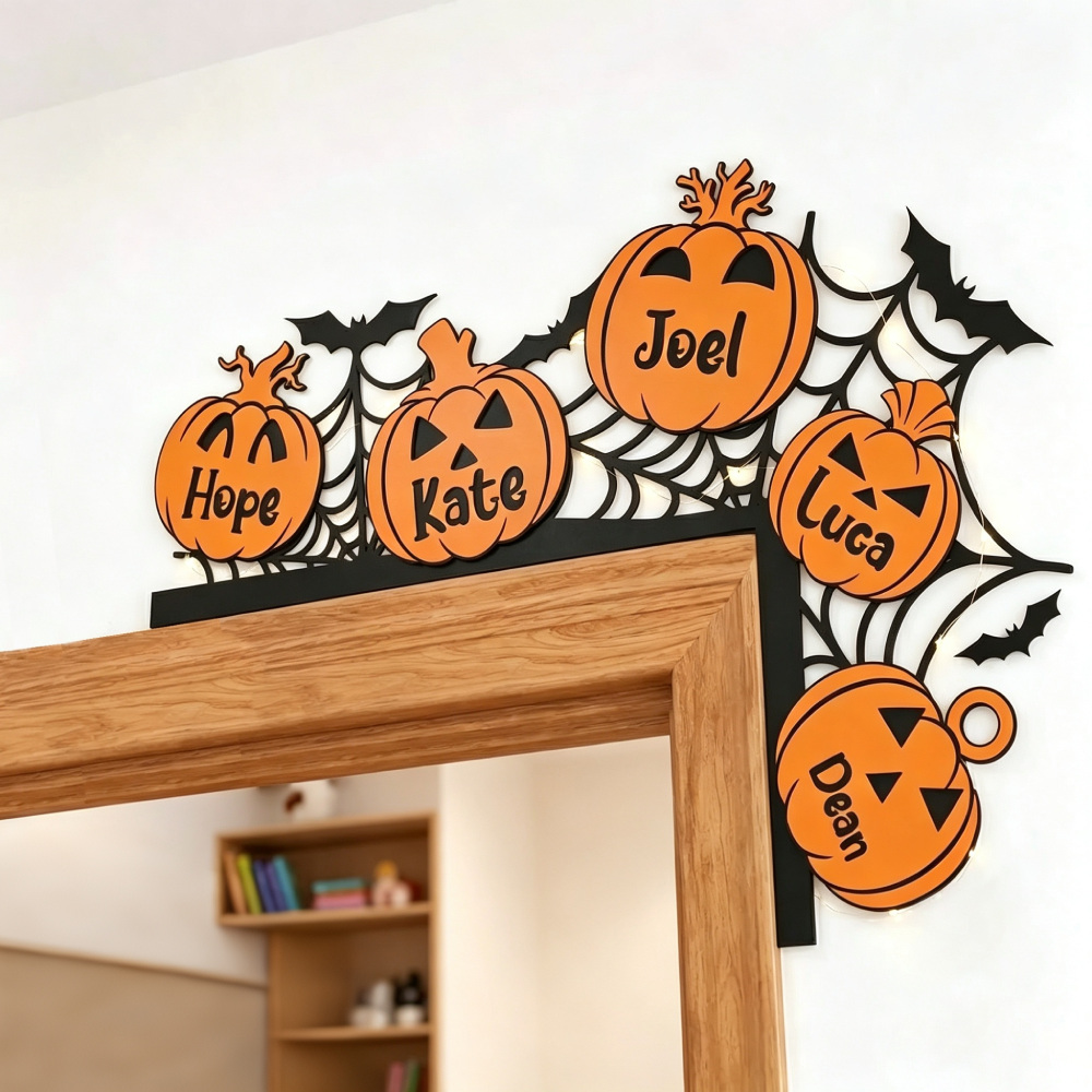 🎃🎃Personalized Halloween Door Corner Decoration Family Name Sign | MNHalloween13