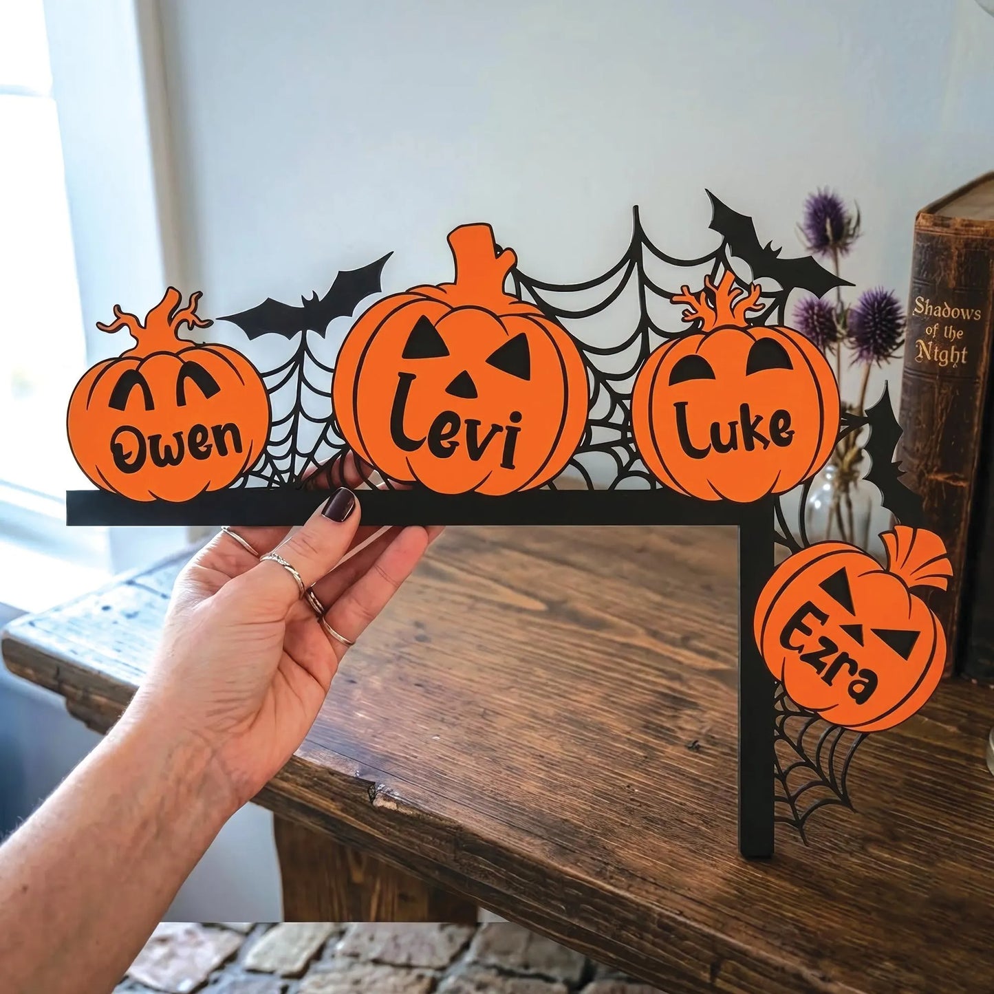 🎃🎃Personalized Halloween Door Corner Decoration Family Name Sign | MNHalloween13