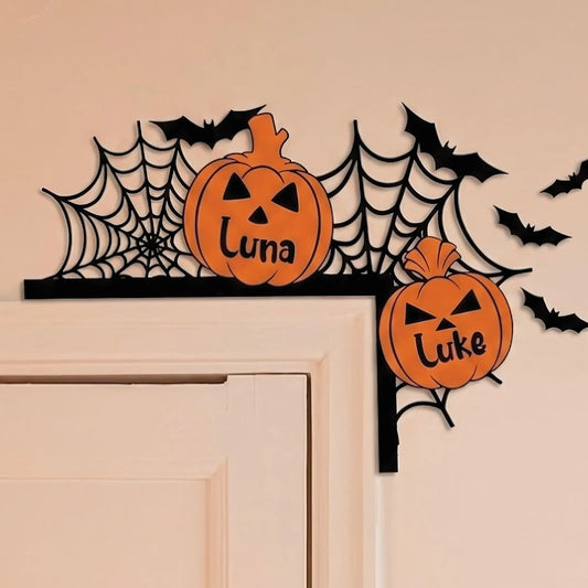🎃Personalized Halloween Door Corner Decoration Family Name Sign | MNHalloween13